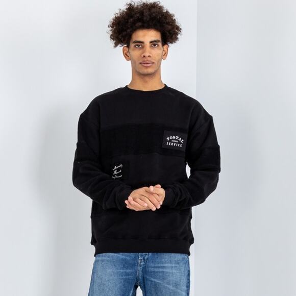 New Tee Library Dearest Sweatshirt Cut & Sew $148 MEDIUM Black - Picture 1 of 6